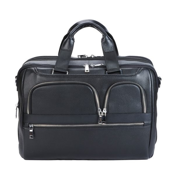 Black leather Backpack