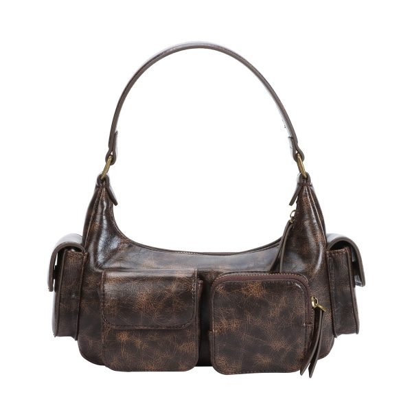 Double Pockets Shoulder Bag for Women