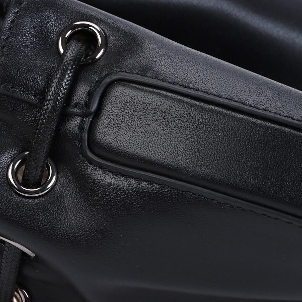 Genuine Leather Shell Drawstring Bag - Image 4