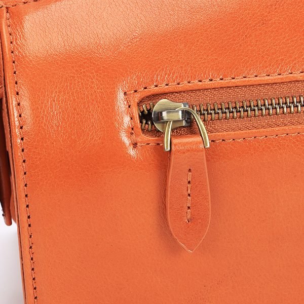 Leather framed satchel - Image 5